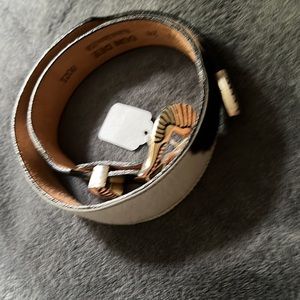 Women’s vintage Dunn Dee Calf Hair belt 28”